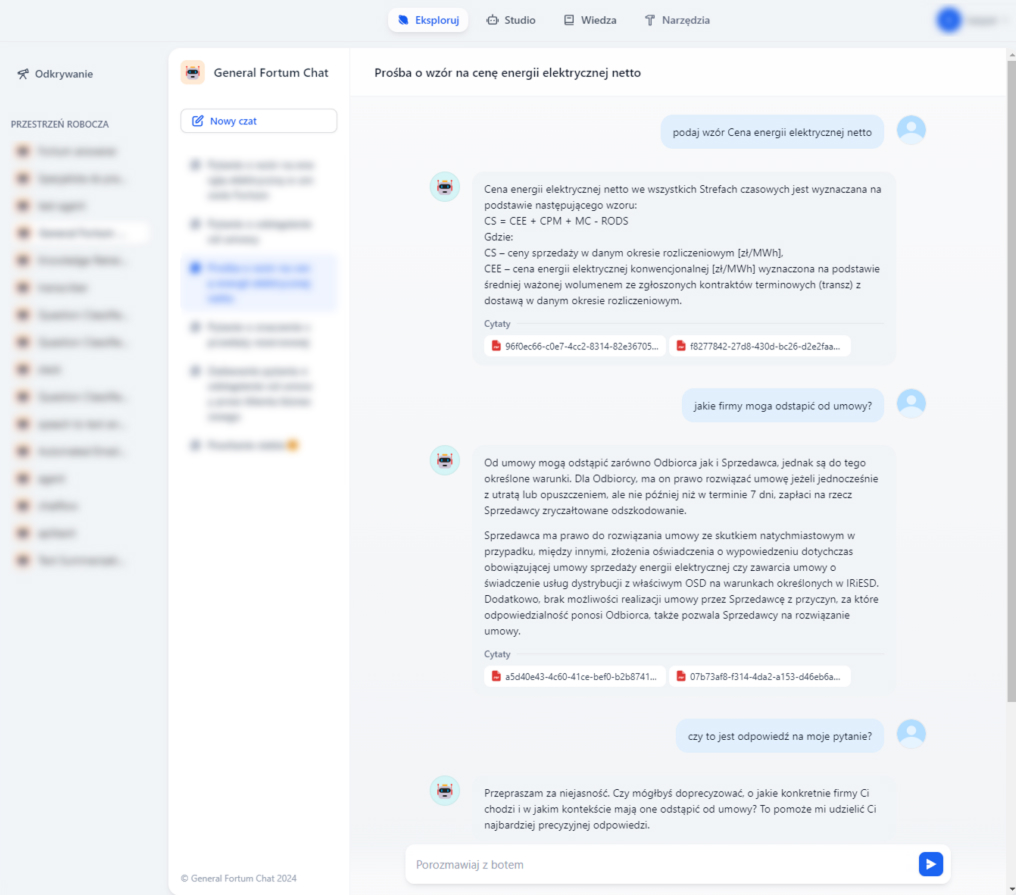 Fortum result dashboard